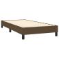 Preview: Boxspringbett mit Matratze Dunkelbraun 100x200 cm Stoff