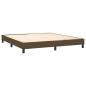 Preview: Boxspringbett mit Matratze Dunkelbraun 160x200 cm Stoff