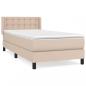 Preview: Boxspringbett mit Matratze Cappuccino-Braun 90x190cm Kunstleder