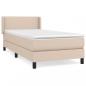 Preview: Boxspringbett mit Matratze Cappuccino-Braun 80x200cm Kunstleder