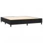 Preview: Boxspringbett mit Matratze Schwarz 200x200 cm Samt