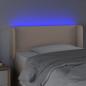 Preview: LED Kopfteil Cappuccino-Braun 93x16x78/88 cm Kunstleder