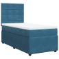 Preview: Boxspringbett mit Matratze Dunkelblau 90x190 cm Samt