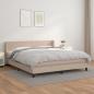 Preview: ARDEBO.de - Boxspringbett Matratze Cappuccino-Braun 180x200 cm Kunstleder