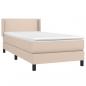 Preview: Boxspringbett mit Matratze Cappuccino-Braun 80x200cm Kunstleder