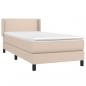 Preview: Boxspringbett Matratze Cappuccino-Braun 100x200cm Kunstleder