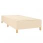 Preview: Boxspringbett mit Matratze Creme 90x200 cm Stoff