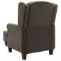 Preview: Massagesessel mit Hocker Taupe Stoff