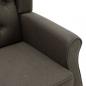 Preview: Massagesessel mit Hocker Taupe Stoff