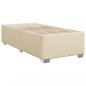 Preview: Boxspringbett mit Matratze Creme 90x190 cm Stoff