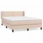 Preview: Boxspringbett Matratze Cappuccino-Braun 140x200cm Kunstleder