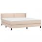 Preview: Boxspringbett Matratze Cappuccino-Braun 160x200 cm Kunstleder