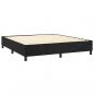 Preview: Boxspringbett mit Matratze & LED Schwarz 180x200 cm Samt