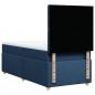 Preview: Boxspringbett mit Matratze Blau 90x190 cm Stoff