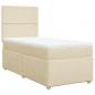 Preview: Boxspringbett mit Matratze Creme 80x200 cm Stoff