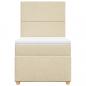 Preview: Boxspringbett mit Matratze Creme 80x200 cm Stoff