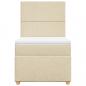 Preview: Boxspringbett mit Matratze Creme 80x200 cm Stoff