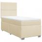 Preview: Boxspringbett mit Matratze Creme 80x200 cm Stoff