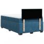 Preview: Boxspringbett mit Matratze Blau 120x190 cm Samt