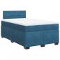 Preview: Boxspringbett mit Matratze Blau 120x190 cm Samt