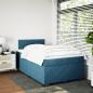 Preview: Boxspringbett mit Matratze Blau 120x190 cm Samt