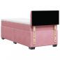 Preview: Boxspringbett mit Matratze Rosa 90x190 cm Samt