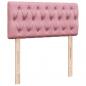 Preview: Boxspringbett mit Matratze Rosa 90x190 cm Samt