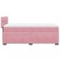 Preview: Boxspringbett mit Matratze Rosa 90x190 cm Samt