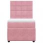 Preview: Boxspringbett mit Matratze Rosa 100x200 cm Samt