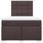 Preview: Boxspringbett mit Matratze Dunkelbraun 120x190 cm Stoff