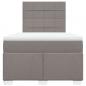 Preview: Boxspringbett mit Matratze Taupe 120x200 cm Stoff