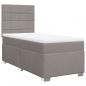 Preview: Boxspringbett mit Matratze Taupe 100x200 cm Stoff