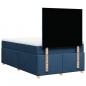 Preview: Boxspringbett mit Matratze Blau 120x200 cm Stoff