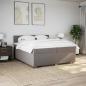 Preview: Boxspringbett mit Matratze Taupe 200x200 cm Stoff