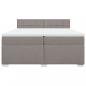 Preview: Boxspringbett mit Matratze Taupe 200x200 cm Stoff