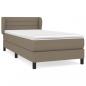 Preview: Boxspringbett mit Matratze Taupe 80x200 cm Stoff