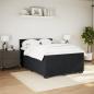 Preview: Boxspringbett mit Matratze Schwarz 140x190 cm Samt