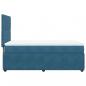 Preview: Boxspringbett mit Matratze Blau 100x200 cm Samt