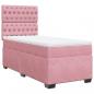 Preview: Boxspringbett mit Matratze Rosa 90x190 cm Samt