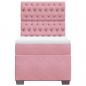 Preview: Boxspringbett mit Matratze Rosa 90x190 cm Samt