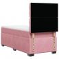 Preview: Boxspringbett mit Matratze Rosa 90x190 cm Samt