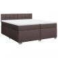 Preview: Boxspringbett mit Matratze Dunkelbraun 200x200 cm Stoff