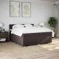 Preview: Boxspringbett mit Matratze Dunkelbraun 200x200 cm Stoff