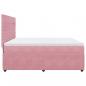 Preview: Boxspringbett mit Matratze Rosa 200x200 cm Samt