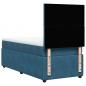 Preview: Boxspringbett mit Matratze Dunkelblau 100x200 cm Samt