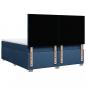 Preview: Boxspringbett mit Matratze Blau 200x200 cm Stoff