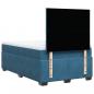 Preview: Boxspringbett mit Matratze Blau 120x190 cm Samt