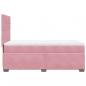 Preview: Boxspringbett mit Matratze Rosa 100x200 cm Samt