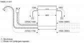 Preview: Bosch SMI4ECS28E Serie 4 Teilintegrierter Geschirrspüler, 60 cm breit, 14 maßgedecke, AquaStop, Kindersicherung, Vario Schublade, AquaSensor, HomeConnect, Gebürsteter Stahl