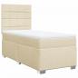 Preview: Boxspringbett mit Matratze Creme 100x200 cm Stoff